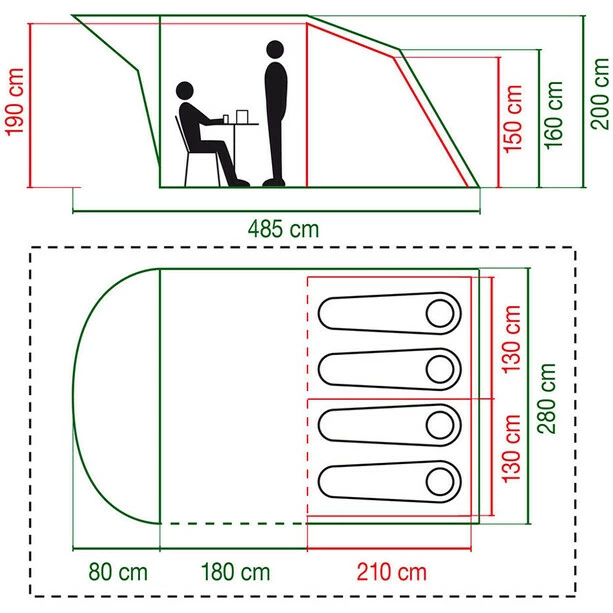 Coleman Oak Canyon 4 Tuning Tent 3 Coleman Oak Canyon 4 Tuning Tent - Image 3