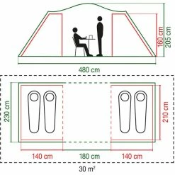 Coleman Spruce Falls 4 Tuning Tent -Tunnel Tents Sales Store coleman spruce falls 4 tunnelzelt 3