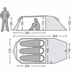 Nordisk Oppland 3 SI Tent forest green -Tunnel Tents Sales Store nordisk oppland 3 si tent forest green 5