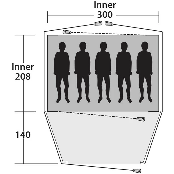 Outwell Haze 5 Tent 4 Outwell Haze 5 Tent - Image 4