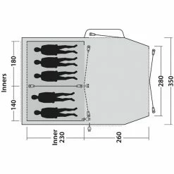 Outwell Nevada 5P Tent navy night -Tunnel Tents Sales Store outwell nevada 5p tent 6