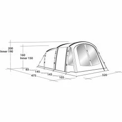 Outwell Odessa 5 Tent -Tunnel Tents Sales Store outwell odessa 5 tent 4