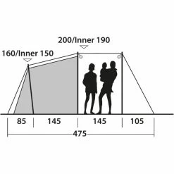 Outwell Odessa 5 Tent -Tunnel Tents Sales Store outwell odessa 5 tent 6