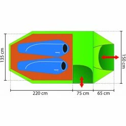 Rejka Antao II Light UL XL Tent forest green -Tunnel Tents Sales Store rejka antao ii light ul xl tent forest green 3