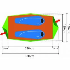 Rejka Femund Tent alpine green -Tunnel Tents Sales Store rejka femund tent alpine green 3