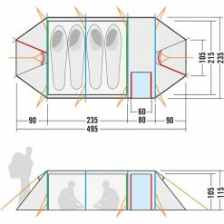Tatonka Alaska 4 PU Tent light olive -Tunnel Tents Sales Store tatonka alaska 4 pu zelt light olive 3