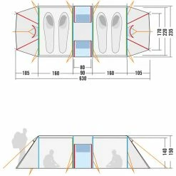 Tatonka Alaska Family DLX Tent light olive -Tunnel Tents Sales Store tatonka alaska family dlx tent light olive 3
