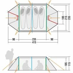 Tatonka Buffin 4 Tent light olive -Tunnel Tents Sales Store tatonka buffin 4 tent light olive 3