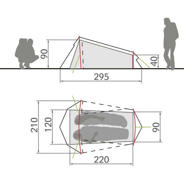 VAUDE Arco 1-2P Tent buckeye 3 VAUDE Arco 1-2P Tent buckeye - Image 3