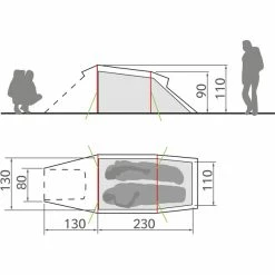 VAUDE Arco 2P Tent mossy green 7 VAUDE Arco 2P Tent mossy green -Tunnel Tents Sales Store vaude arco 2p tent mossy green 4