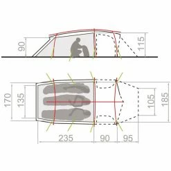 Tunnel Tents Sales Store -Tunnel Tents Sales Store vaude mark xt 3p tent green 2